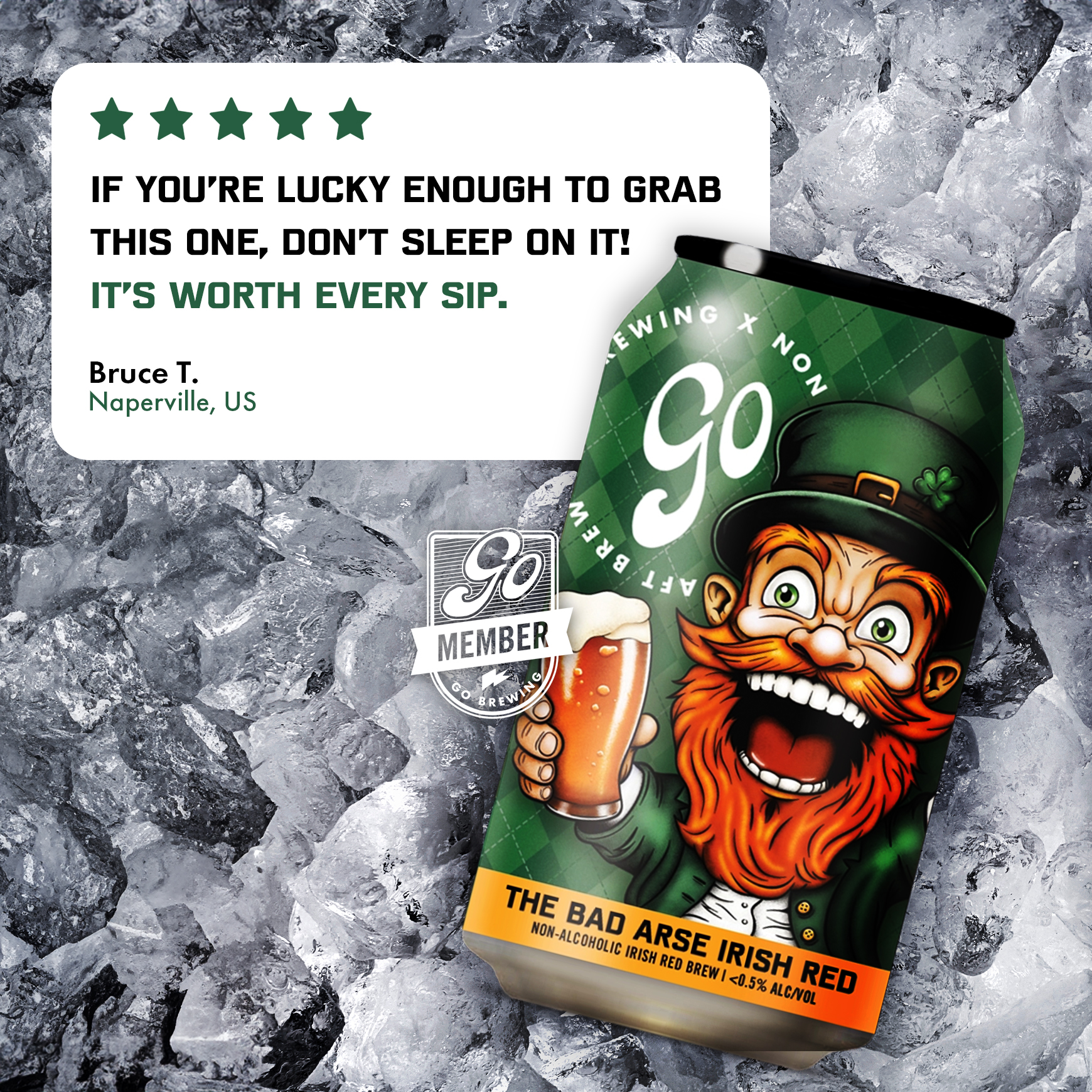 Go Brewing 1:1 feed ad made by SelfMade