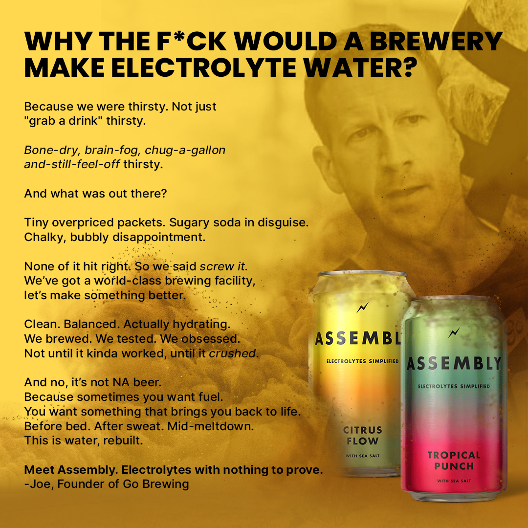 Go Brewing 1:1 feed ad made by SelfMade