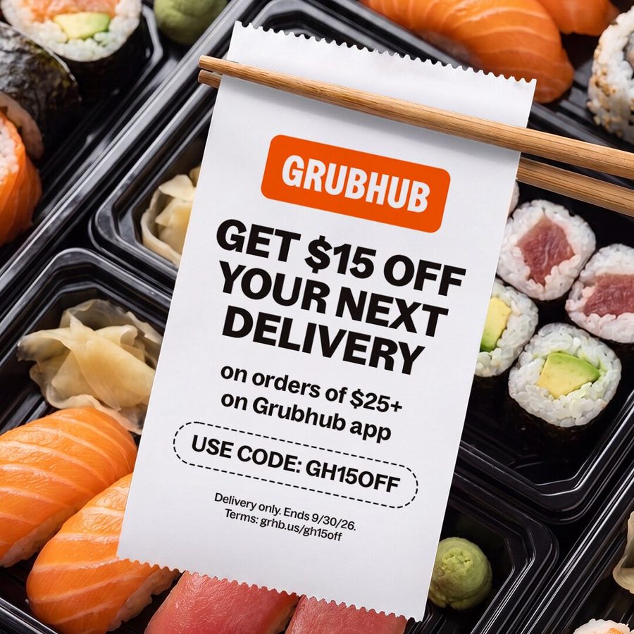 Grubhub 1:1 feed ad made by SelfMade