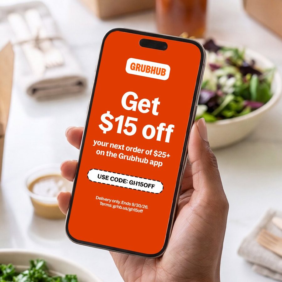 Grubhub 1:1 feed ad made by SelfMade