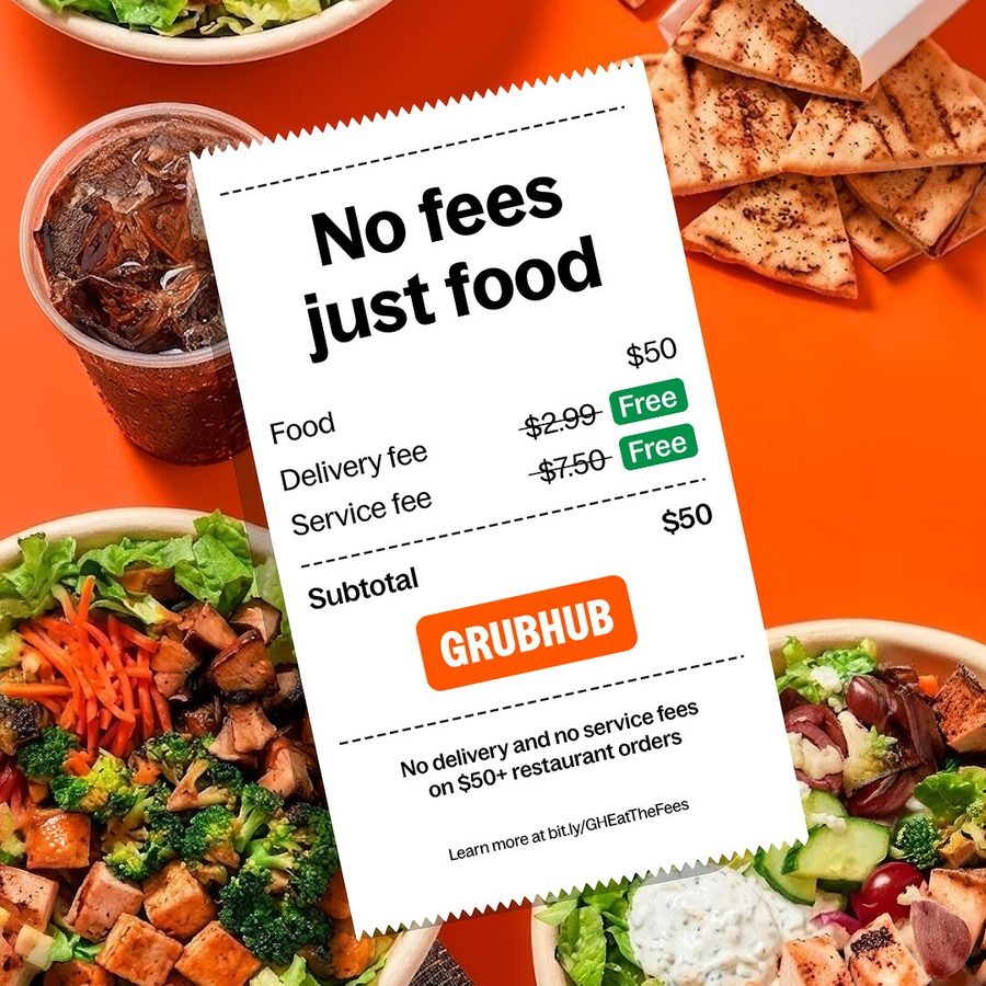 Grubhub 1:1 feed ad made by SelfMade