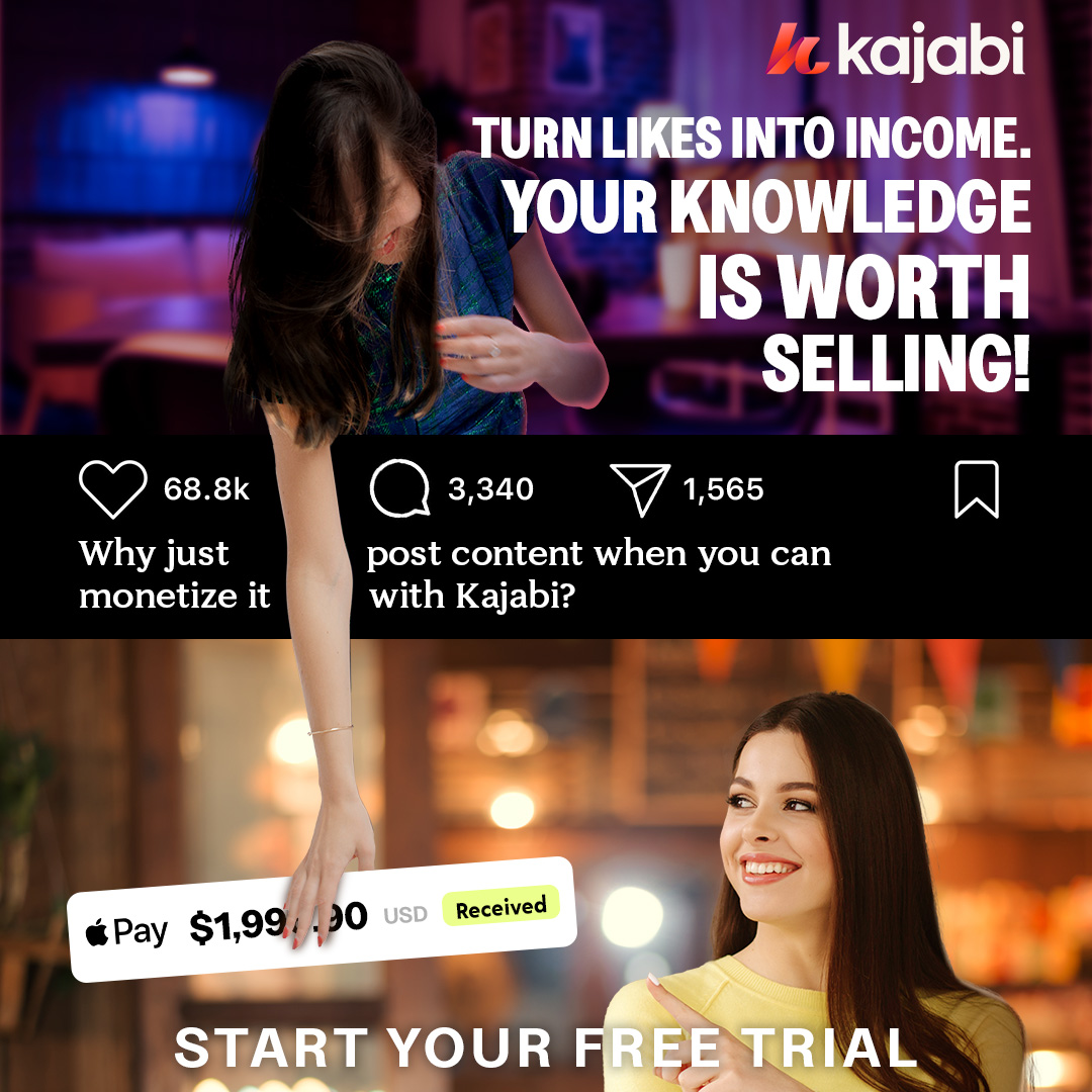 Kajabi 1:1 feed ad made by SelfMade