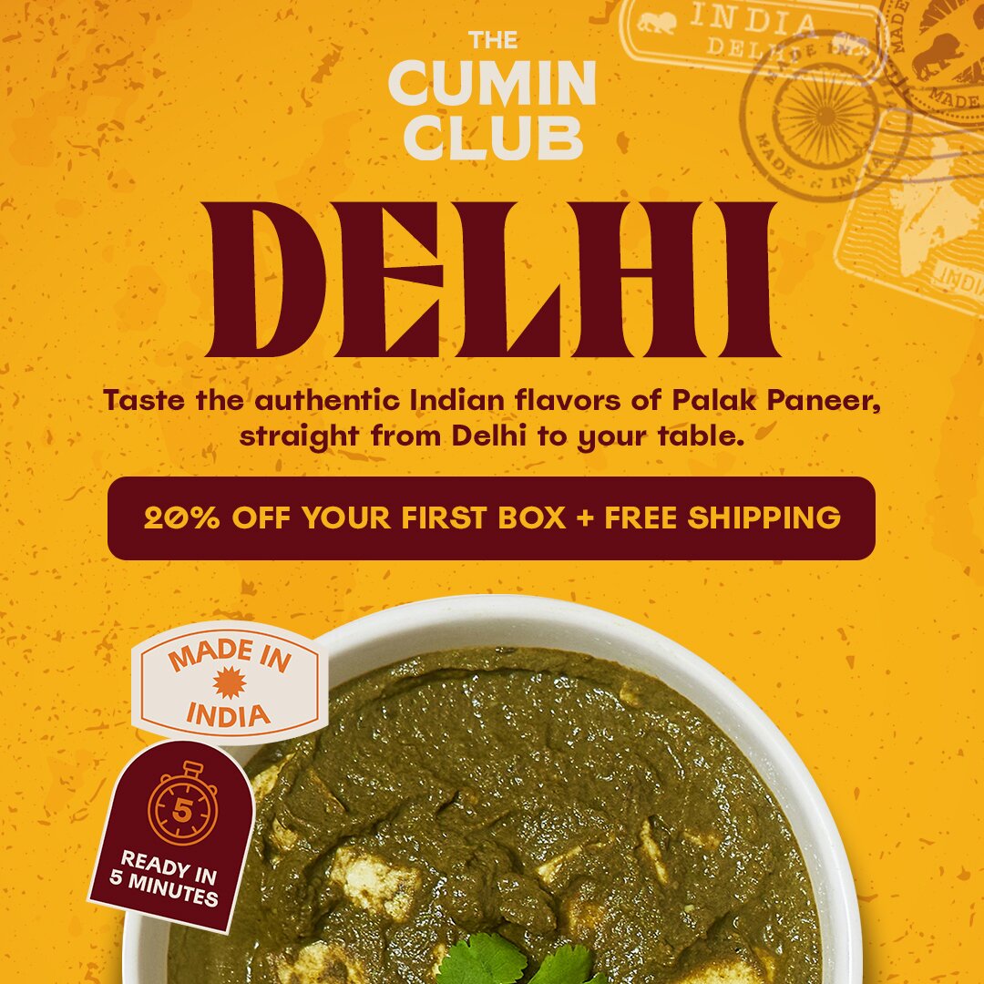 Cumin Club 1:1 feed ad made by SelfMade