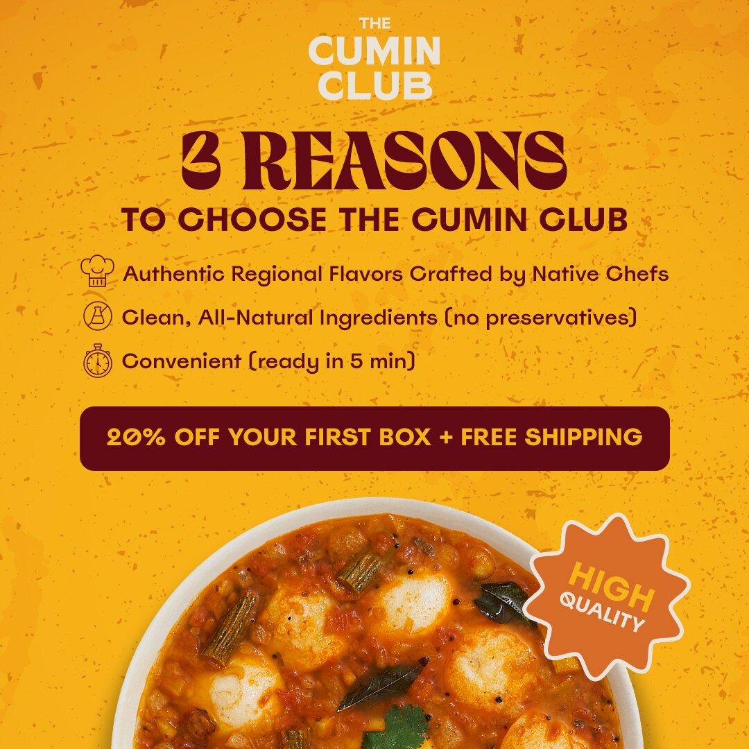 Cumin Club 1:1 feed ad made by SelfMade