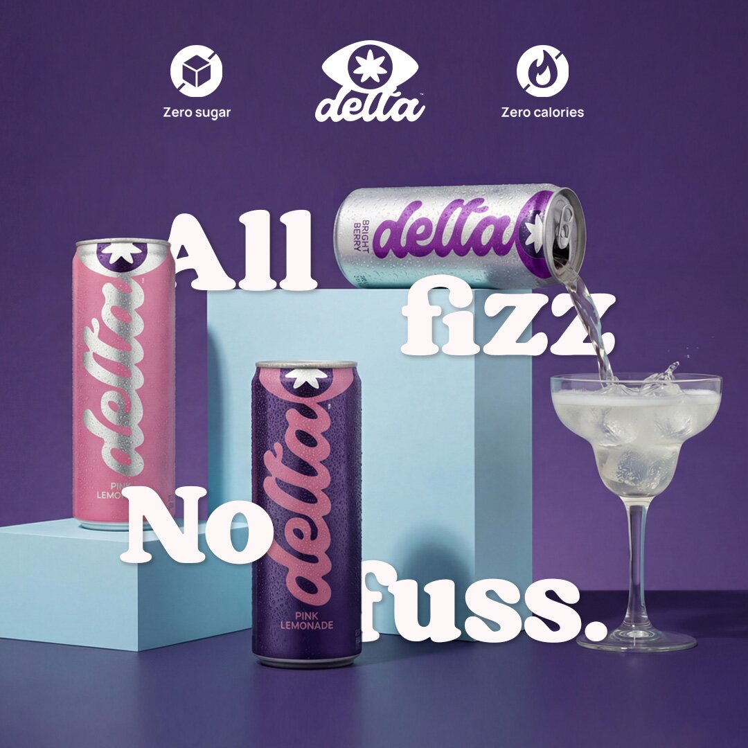 Delta Drinks 1:1 feed ad made by SelfMade