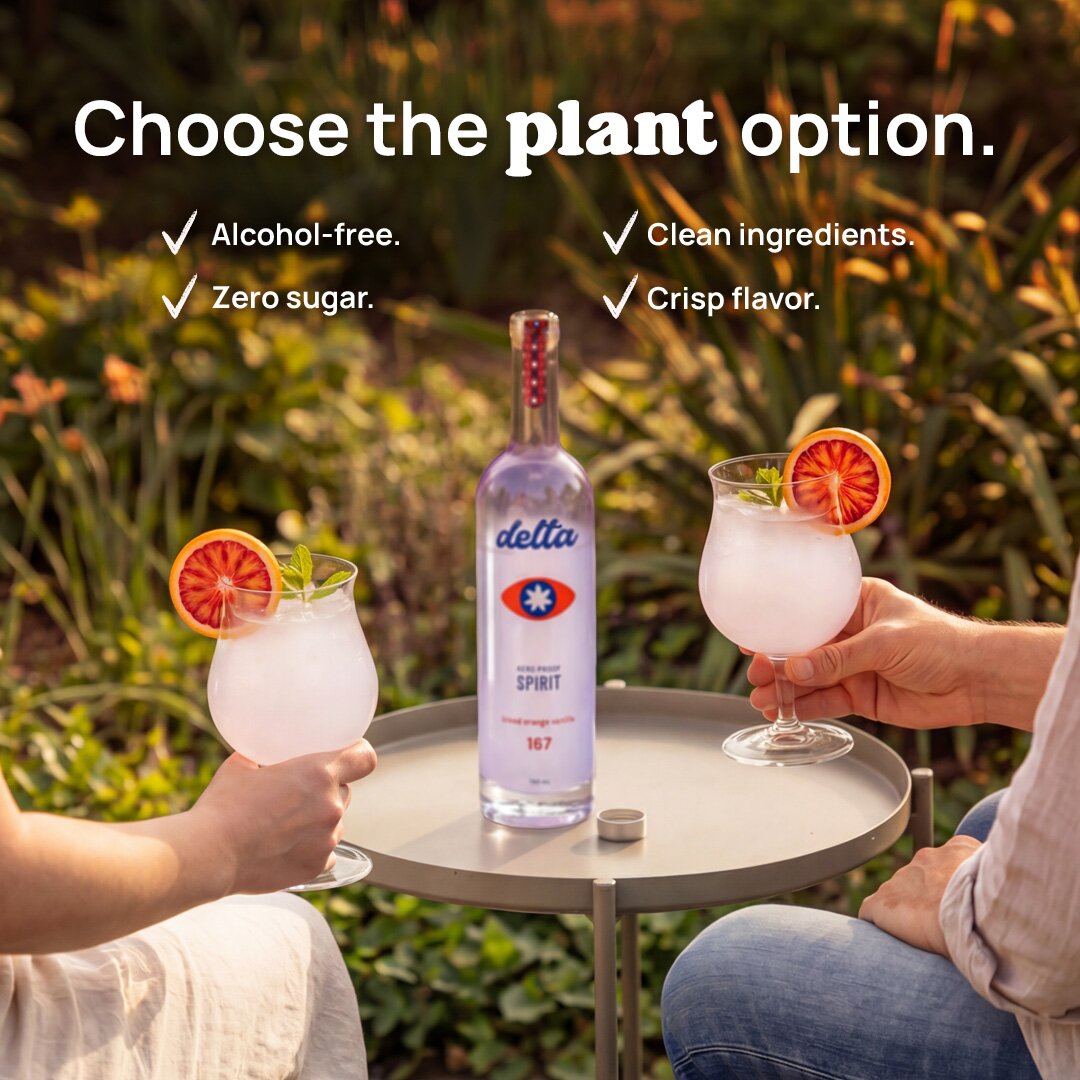 Delta Drinks 1:1 feed ad made by SelfMade