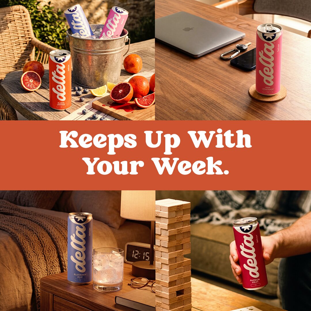Delta Drinks 1:1 feed ad made by SelfMade