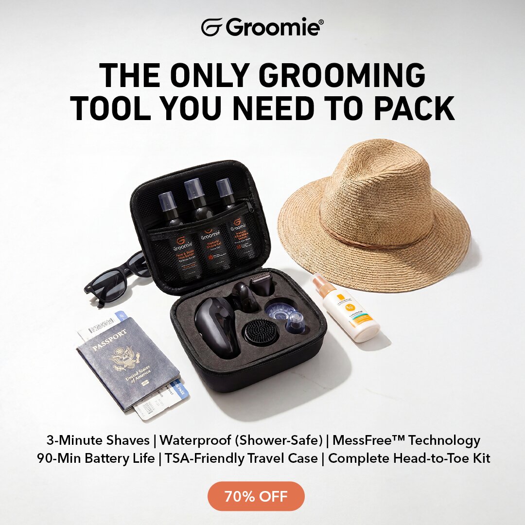 Groomie 1:1 feed ad made by SelfMade