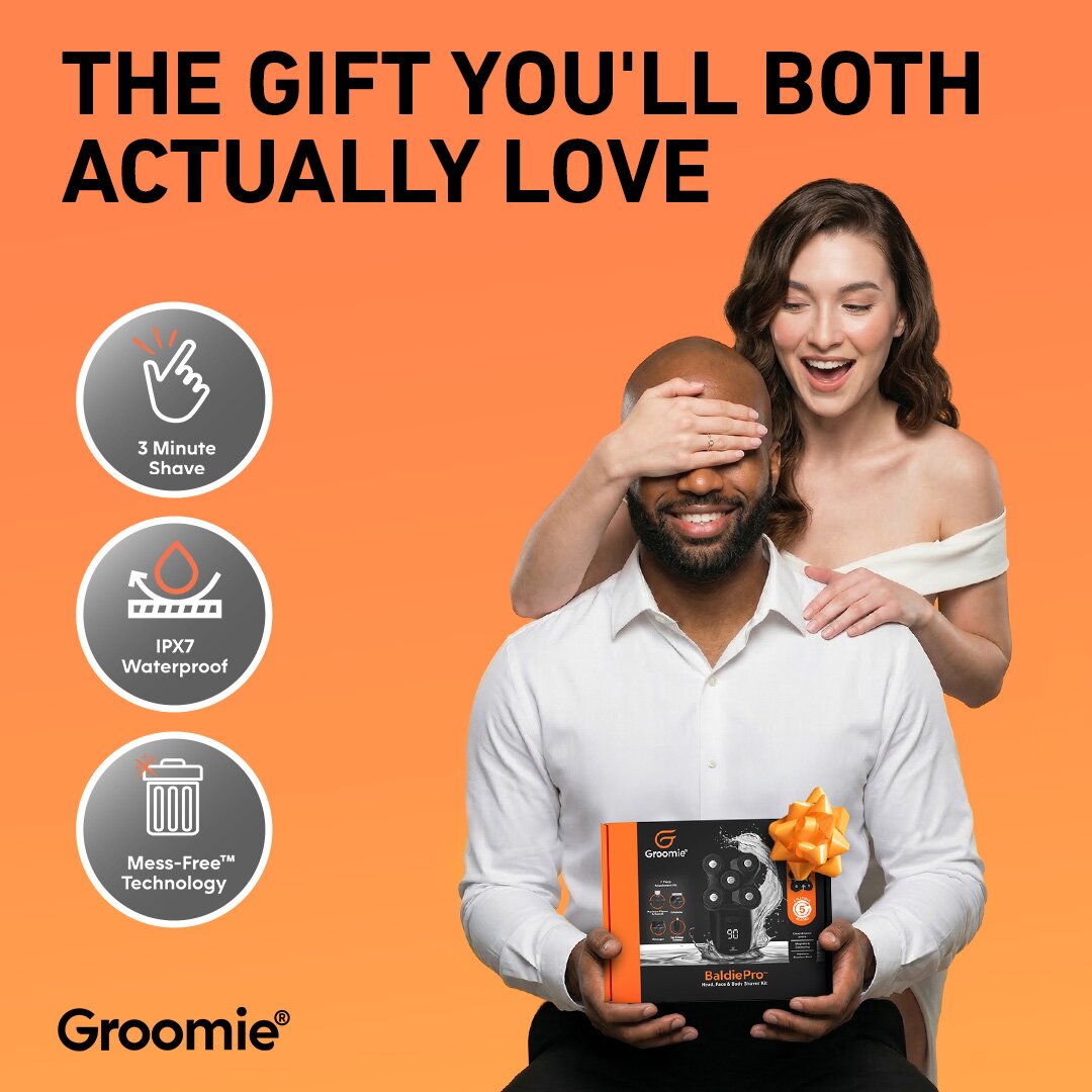 Groomie 1:1 feed ad made by SelfMade