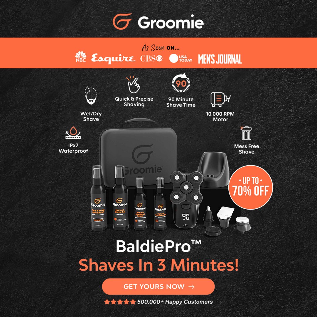 Groomie 1:1 feed ad made by SelfMade