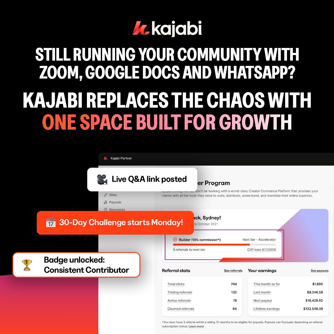 Kajabi 1:1 feed ad made by SelfMade