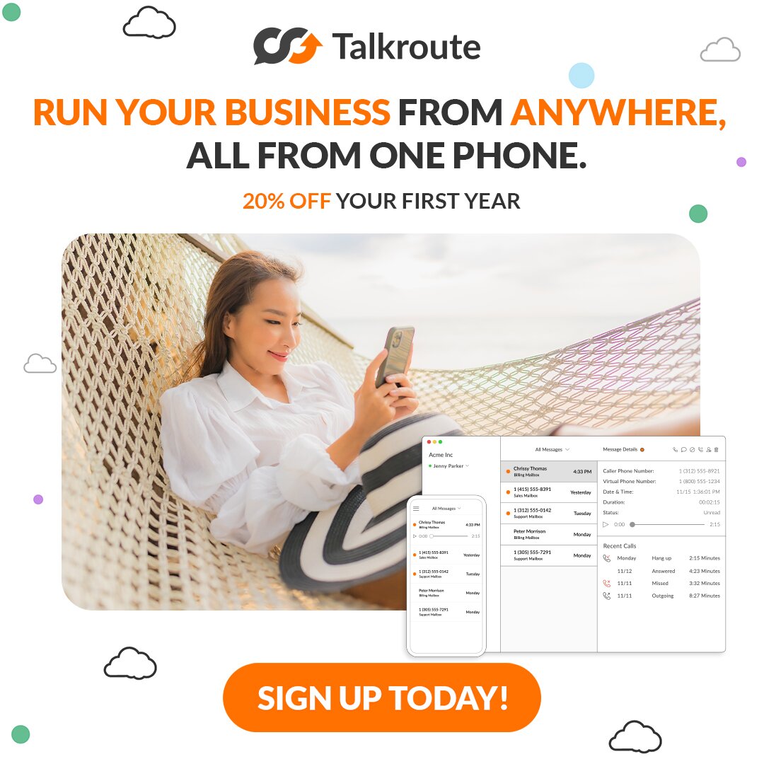 Talkroute 1:1 feed ad made by SelfMade