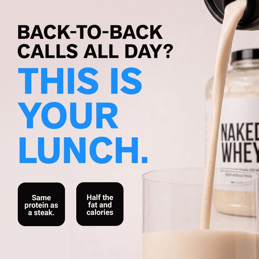 Naked Nutrition 1:1 feed ad made by SelfMade
