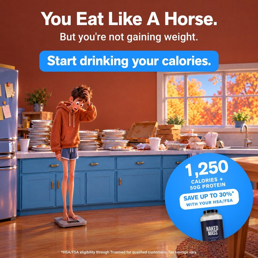 Naked Nutrition 1:1 feed ad made by SelfMade